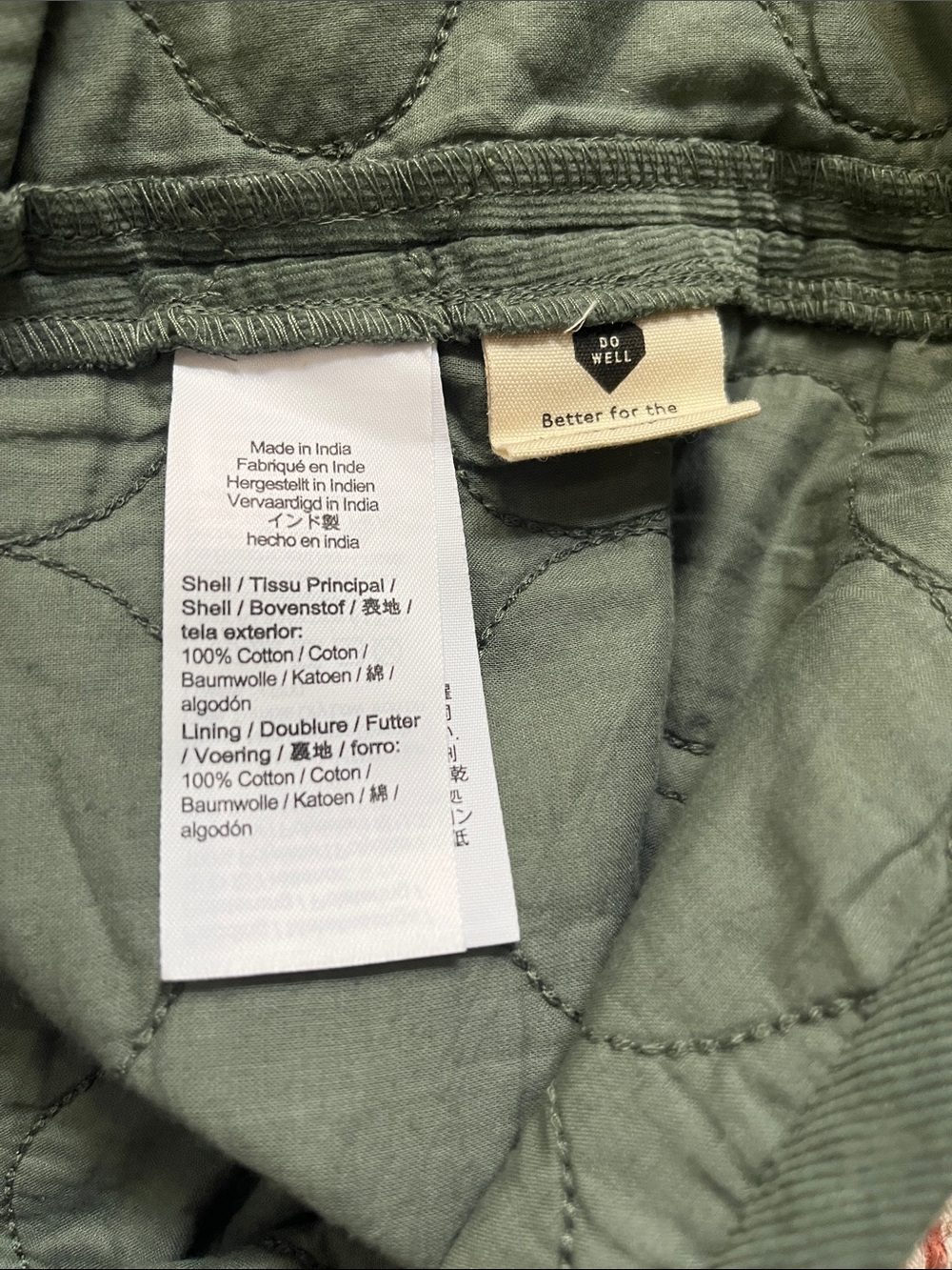 NWOT Madewell Quilted Corduroy Mini Wrap Skirt Button Front Size 4 - Picture 8 of 9